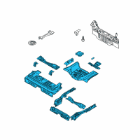 OEM Chevrolet Aveo5 Panel Asm, Rear Floor Diagram - 96532561