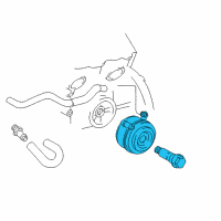 OEM Toyota Oil Cooler Assembly Diagram - 15710-62050