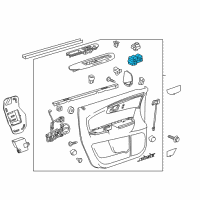 OEM Chevrolet Traverse Window Switch Diagram - 25983150