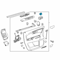 OEM Chevrolet Mirror Switch Diagram - 22878302