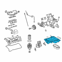 OEM Toyota Tacoma Upper Oil Pan Diagram - 12101-0P020