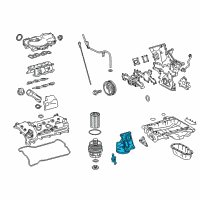 OEM 2018 Toyota Tacoma Oil Filter Housing Diagram - 15609-0P010