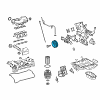 OEM 2016 Toyota Tacoma Pulley Diagram - 13470-31090