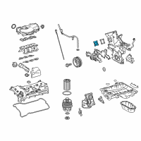 OEM 2019 Lexus RX450h Plate, Timing Chain Cover Diagram - 11324-0P010