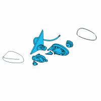 OEM 2013 BMW 135is Heated Outside Mirror, Left Diagram - 51-16-7-268-305