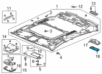 OEM 2022 Acura MDX Lens Complete Diagram - 34404-TZ5-A01