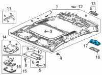 OEM 2022 Acura MDX Base (Deep Black) Diagram - 34403-TGV-A11ZA