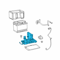 OEM 2018 Jeep Compass Tray-Battery Diagram - 68337837AC