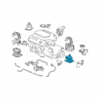 OEM 2007 Honda Accord Rubber Assy., RR. Engine Mounting (Ecm) Diagram - 50810-SDB-A21