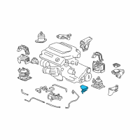 OEM 2007 Honda Accord Mounting Rub RR, Trns L Diagram - 50860-SDB-A01