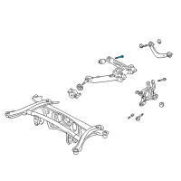 OEM Toyota Matrix Lower Control Arm Bolt Diagram - 90080-11511