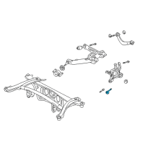 OEM Toyota Matrix Lower Control Arm Adjust Bolt Diagram - 48409-32040