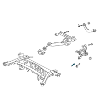 OEM 2005 Toyota Matrix Lower Control Arm Front Bolt Diagram - 90080-10275