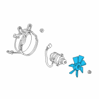 OEM 1992 Acura NSX Fan, Cooling Diagram - 19813-PR7-A02