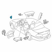 OEM 2002 Toyota Corolla Front Sensor Diagram - 89173-19105