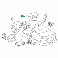 OEM 1998 Toyota Corolla Front Sensor Diagram - 89173-19095