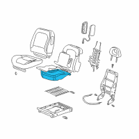 OEM 2002 Buick Rendezvous Pad Asm, Driver Seat Cushion Diagram - 88899768