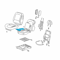 OEM 2007 Buick Rendezvous Heater Kit, Driver Seat Diagram - 89026577