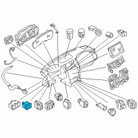 OEM Infiniti QX56 Switch Assembly - 2 Functions Diagram - 251B2-1LA1A