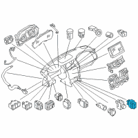 OEM 2019 Infiniti QX80 Seating Switch Assembly Diagram - 25500-1LA1C