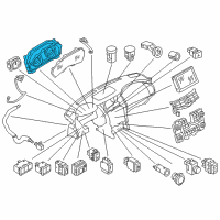 OEM 2013 Infiniti QX56 Instrument Cluster Speedometer Assembly Diagram - 24820-3ZD1A