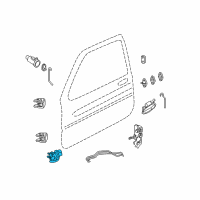 OEM 1997 Buick Regal Handle-Front Side Door Inside *Blue Adr D Diagram - 10268466