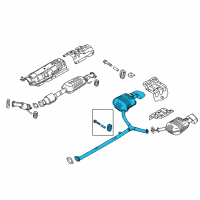 OEM Hyundai Sonata Rear Muffler Assembly, Right Diagram - 28711-C1520