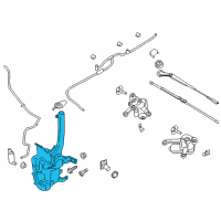 OEM 2013 Ford Fusion Washer Reservoir Diagram - DS7Z-17618-A