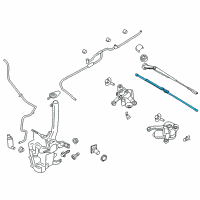 OEM 2013 Ford Fusion Wiper Blade Diagram - DS7Z-17528-B