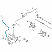 OEM Ford Fusion Washer Hose Diagram - DS7Z-17A605-B