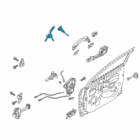 OEM 2018 Kia Rio Door Key Sub Set, Left Diagram - 81970H8A00