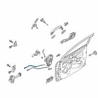 OEM Kia Cable Assembly-Front Door S/L Diagram - 81312H8000
