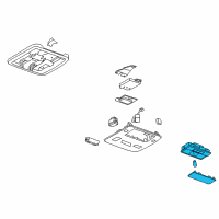 OEM Chevrolet Camaro Lamp, Courtesy Diagram - 22781792