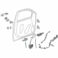 OEM 2020 GMC Sierra 1500 Control Rod Diagram - 23397294