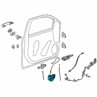 OEM 2020 Chevrolet Silverado 3500 HD Lock Diagram - 13528237