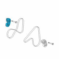 OEM 2004 Cadillac CTS Serpentine Tensioner Diagram - 12577655