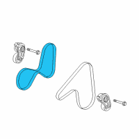 OEM Cadillac SRX AC Belt Diagram - 12578000