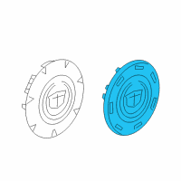 OEM 2011 Cadillac Escalade ESV CAP, HUB <SEE GUIDE/CONTACT BFO> Diagram - 19431594