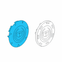 OEM 2011 Cadillac Escalade EXT Hub Cap Diagram - 9595473