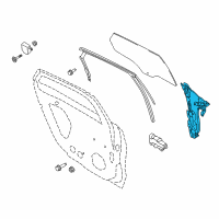 OEM Lincoln MKZ Regulator Assembly Diagram - HS7Z-5427008-A