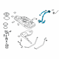 OEM Hyundai Elantra Filler Neck & Hose Assembly Diagram - 31030-F3500