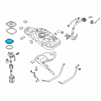 OEM 2020 Hyundai Elantra Cover-Fuel Pump Plate Diagram - 31152-F3500