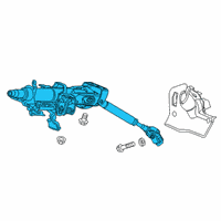 OEM 2019 Honda Civic Column Assembly, Steering Diagram - 53200-TGH-A21