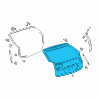 OEM 2004 Lexus RX330 Panel Sub-Assy, Back Door Diagram - 67005-0E080