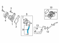 OEM Hyundai Hose Assembly-Oil Warmer B Diagram - 25473-2J200