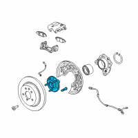 OEM 2014 Buick Encore Hub & Bearing Diagram - 13593158