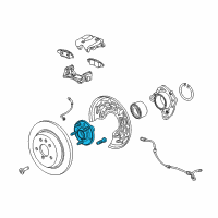 OEM 2016 Buick Encore Hub & Bearing Diagram - 13593158