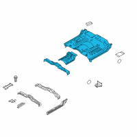 OEM Nissan Floor Assy-Rear Diagram - 74500-EZ20A