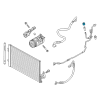 OEM BMW 535i GT xDrive Sealing Cap, Suction Line Diagram - 64-53-8-387-437