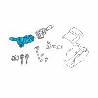 OEM 2012 Toyota Camry Headlamp Switch Diagram - 84140-06540